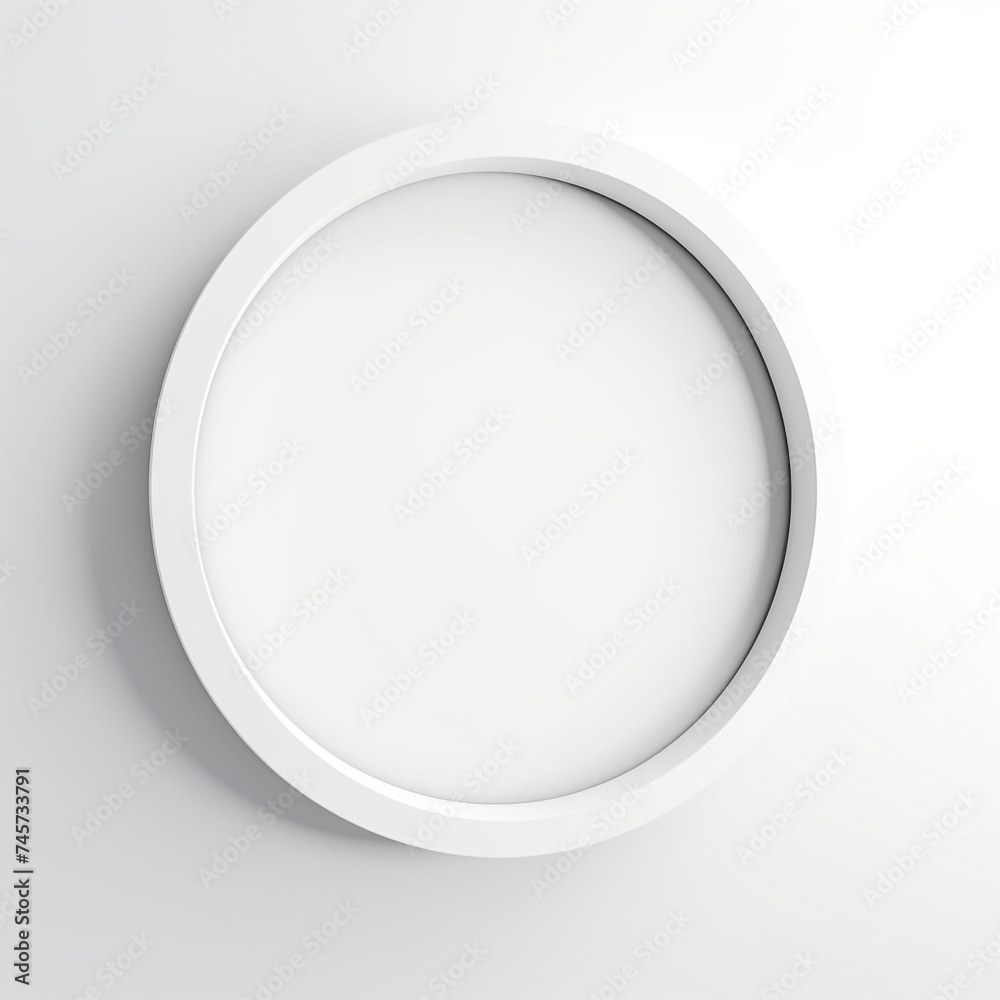 circle minimalist, white background сreated with Generative Ai circle minimalist, white background сreated with Generative Ai