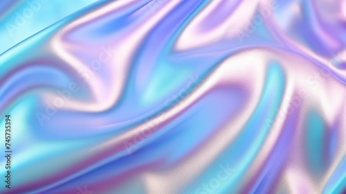 Wallpaper Mural Holographic style texture background reflective fabric light blue multicolored iridescent Torontodigital.ca