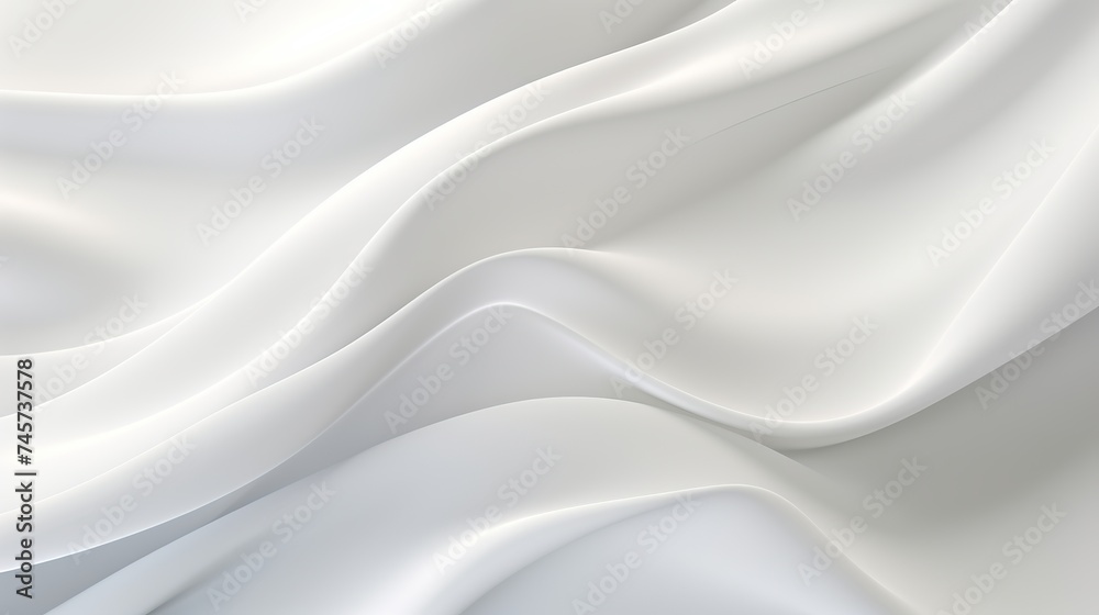 Obraz premium White cloth background abstract with soft waves