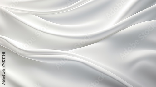White cloth background abstract with soft waves