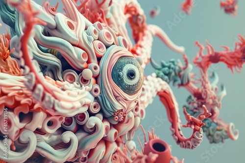 Craft a mesmerizing 3D illustration that pushes the boundaries of imagination photo