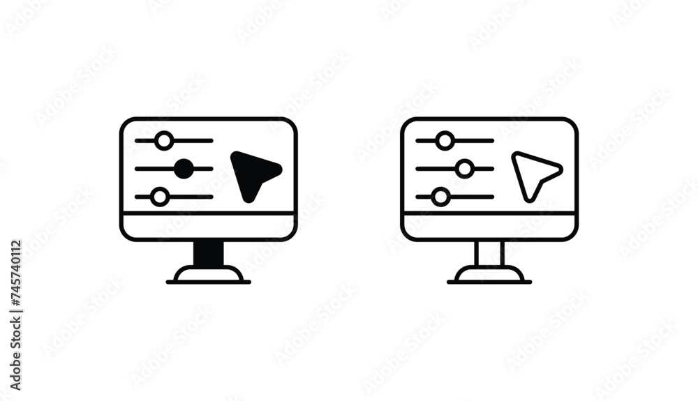 Settings icon design with white background stock illustration Settings icon design with white background stock illustration
