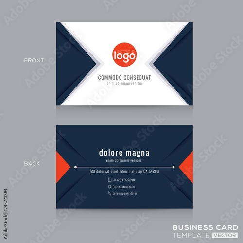 Modern-Navy-Blue-Triangle-Business-Card