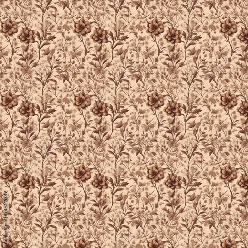 Vintage Pattern Wallpaper Retro Design