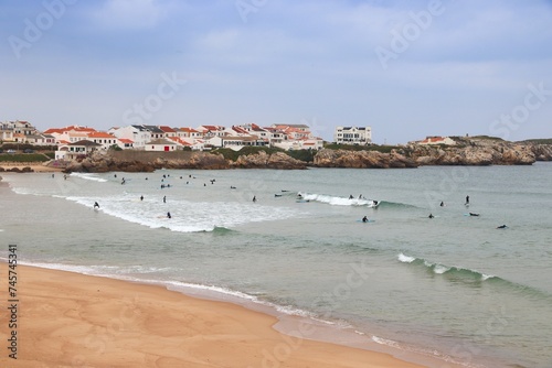 Surfers in Baleal, Portugal