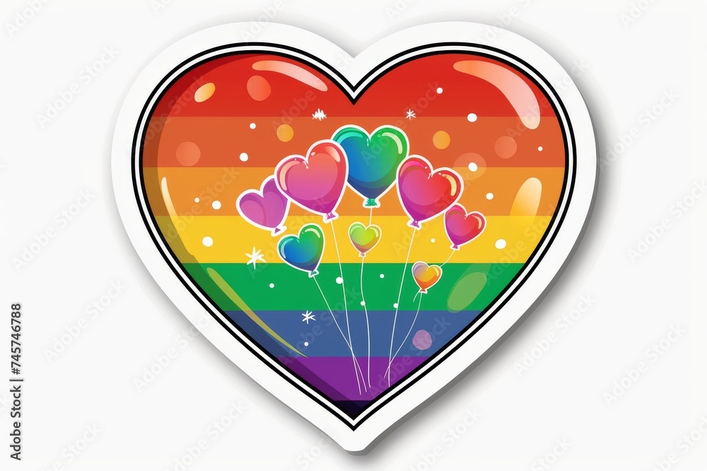 Lgbtq Sticker Love Fairness Design Rainbow Romeo And Juliet Motive Lgbtq Pride Sticker For Cup 4017