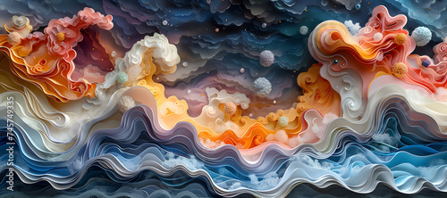 abstract colorful waves  colorful pattern that looks like a wavy cloth