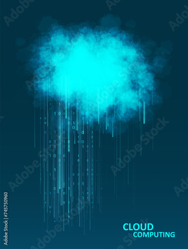 Cloud computing technology internet concept.