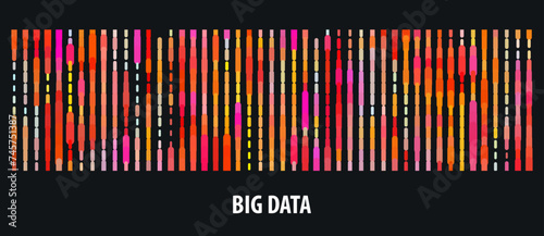 Big data visualization. DNA genomic test