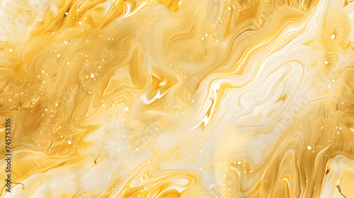 Opulent Gold Marble Swirl Background with Yellow Highlights for Premium Designs