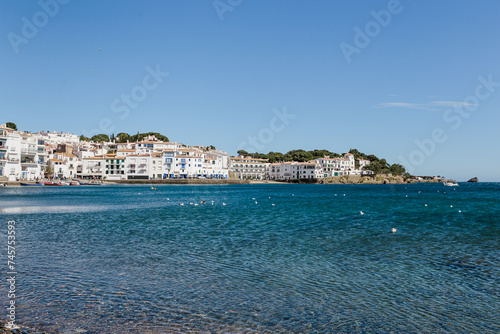 Fototapeta Naklejka Na Ścianę i Meble -  Landscape of the beautiful and picturesque town of Cadaques
