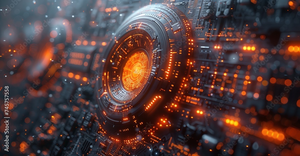 a computer generated image of a futuristic city with a circular object in the middle a computer generated image of a futuristic city with a circular object in the middle