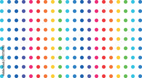 round colored dots, ripples in the form of abstraction