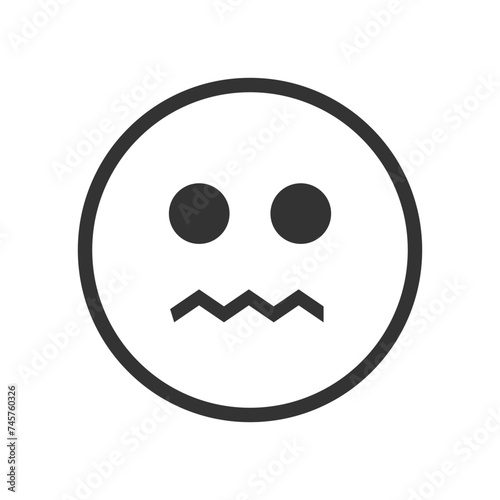 Emotion icons set. Linear icons, black, variety of emotions. Vector.
