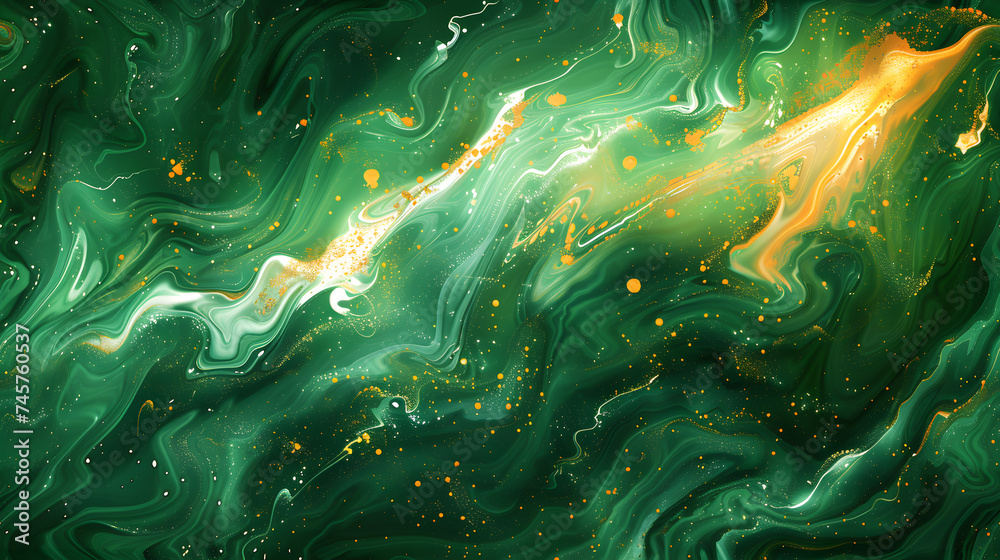 Green Marble Swirl Background with Yellow Accents for Vibrant Interior Designs Green Marble Swirl Background with Yellow Accents for Vibrant Interior Designs
