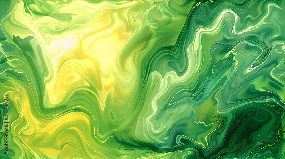 custom made wallpaper toronto digitalGreen Marble Swirl Background with Yellow Accents for Vibrant Interior Designs