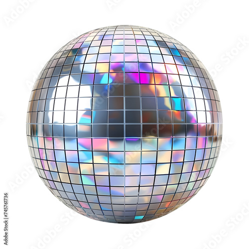 disco ball isolated on a transparent background 