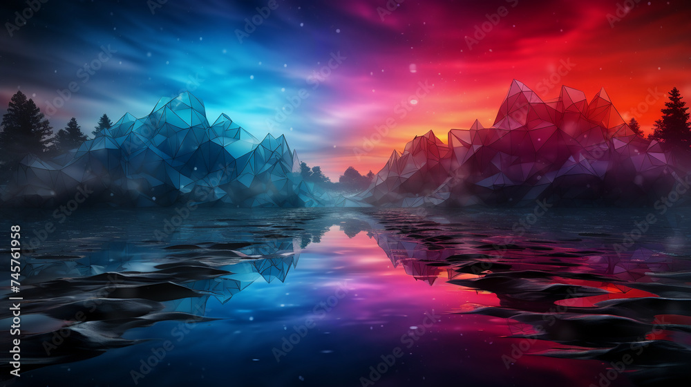 Fototapeta premium A Modern New Year's Celebration