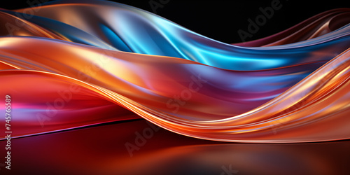 Abstract background design with flowing lines and waves.