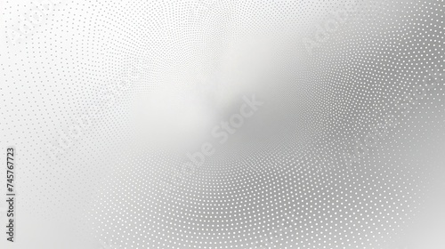 Abstract white and gray color geometric round shape background concept. Halftone dots design background. Modern and simple radial pattern