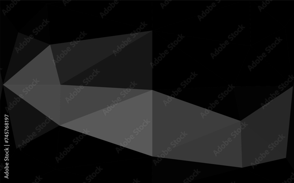 Dark Silver, Gray vector blurry triangle template. Dark Silver, Gray vector blurry triangle template.