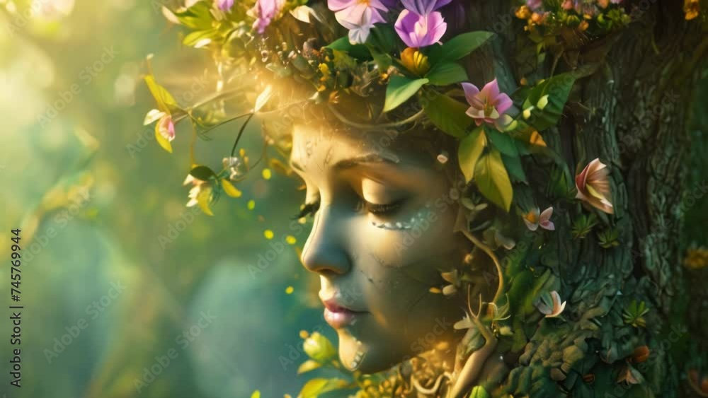 Captivating Harmony with Mother Earth. Generative ai