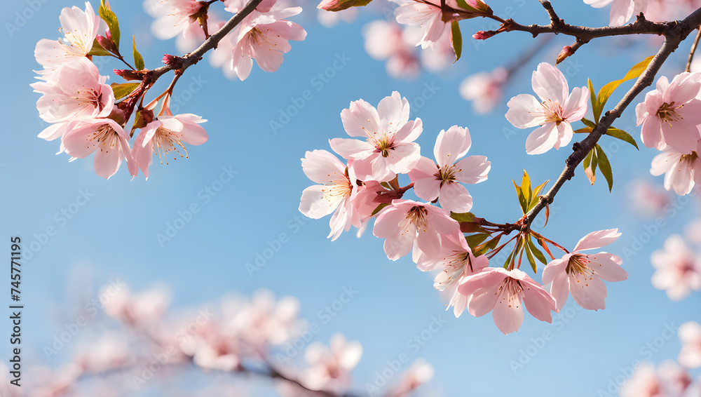 cherry blossoms. Generate AI.