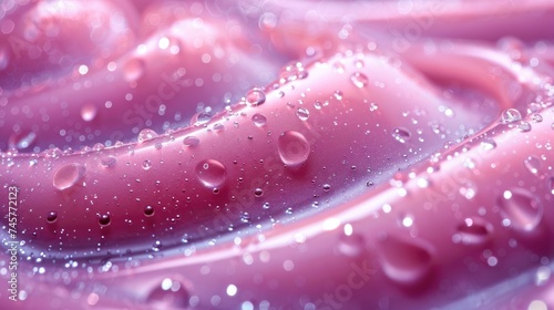 Glossy Gel Textures with Water Droplets