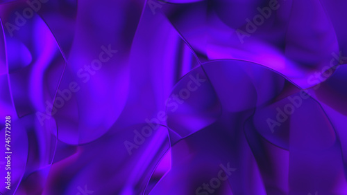 Abstract Chromatic fluid waves, iridescent holographic foil, with LED Texture background for branding and product presentation. High quality details