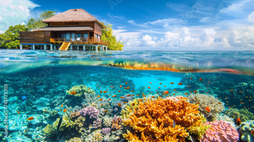 Luxurious overwater bungalo...