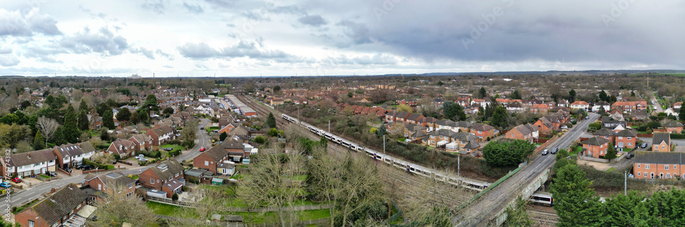 Panoramic View of Stevenage City of England Great Britain