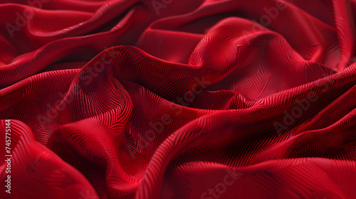 red satin fabric