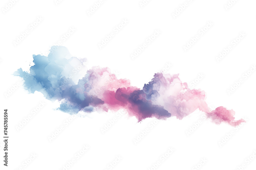 Mimic the soft and wispy texture of clouds with abstract watercolor brush strokes for the underline, offering a serene and airy effect.