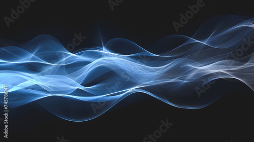 abstract smoke background, Abstract blue background lighting technology