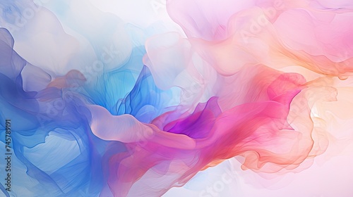 Transparent creativity. Abstract artwork. Trendy wallpaper. Ink colors are amazingly bright, luminous, translucent, free-flowing, and dry quickly. Natural pattern, luxury. ART for your design project