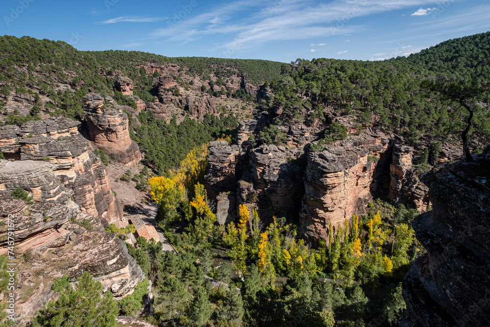 Barranco de la Hoz , Alto Tajo natural park, Guadalajara province, Spain