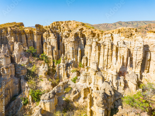 Yuanmou soil forest landscape in Chuxiong, Yunnan, China photo