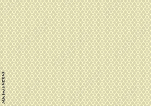 日本の伝統紋様 立涌のシームレスパターン 黄