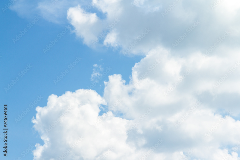 Blue sky background with tiny clouds. Nature abstract background for your design Blue sky background with tiny clouds. Nature abstract background for your design