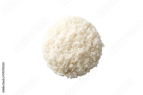 Korean food rice isolated on transparent background.