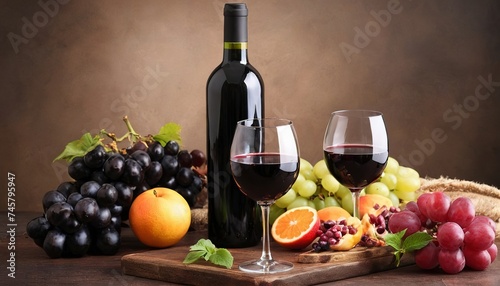 Sangria  spanish drink- Red wine and fruit