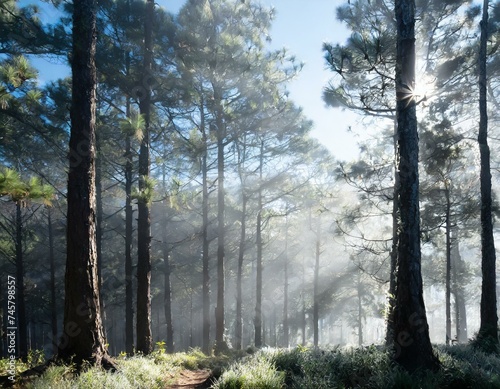 Imagine a misty morning in a pine forest. The air is cool, and dew clings to pine needles.