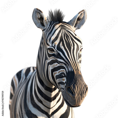 zebra isolated on transparent background  png