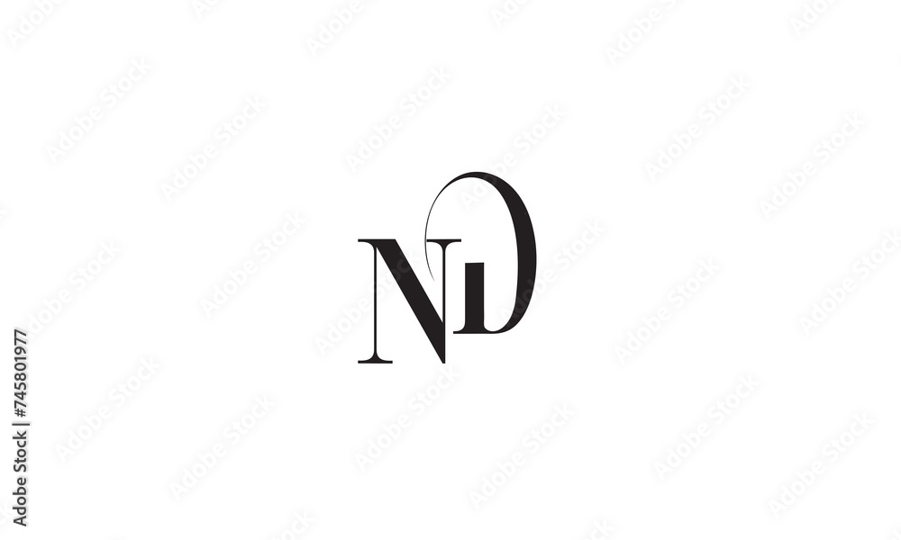 ND, DN , N, D Abstract Letters Logo Monogram ND, DN , N, D Abstract Letters Logo Monogram