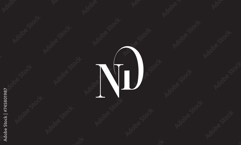 ND, DN , N, D Abstract Letters Logo Monogram ND, DN , N, D Abstract Letters Logo Monogram