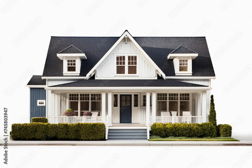 house isolated white