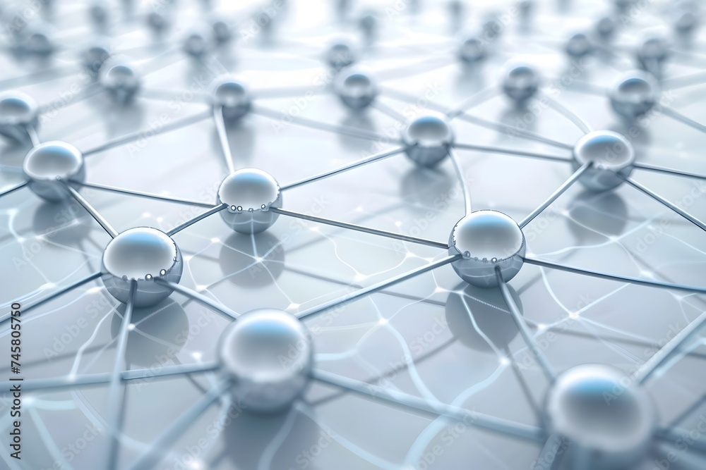 This is a 3D rendered image showcasing a concept of network and technology with interconnected nodes lines and circuits in an abstract digital art background This is a 3D rendered image showcasing a concept of network and technology with interconnected nodes lines and circuits in an abstract digital art background