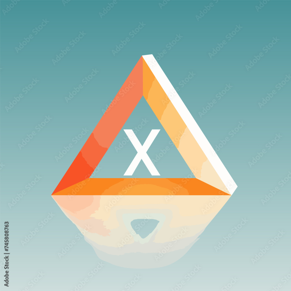 Augmented reality app filled gradient initial logo idea. Creating ...
