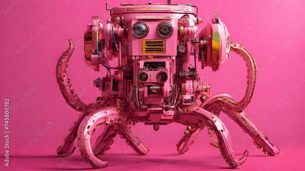 Octopus Robotic Background Very Cool