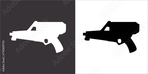 Illustration vector graphics of gun icon